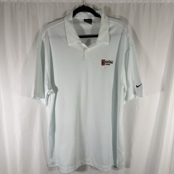 Ketel One Nike Golf Polo Men's XL Light Blue Short Sleeve Collared Dri Fit - Picture 1 of 13